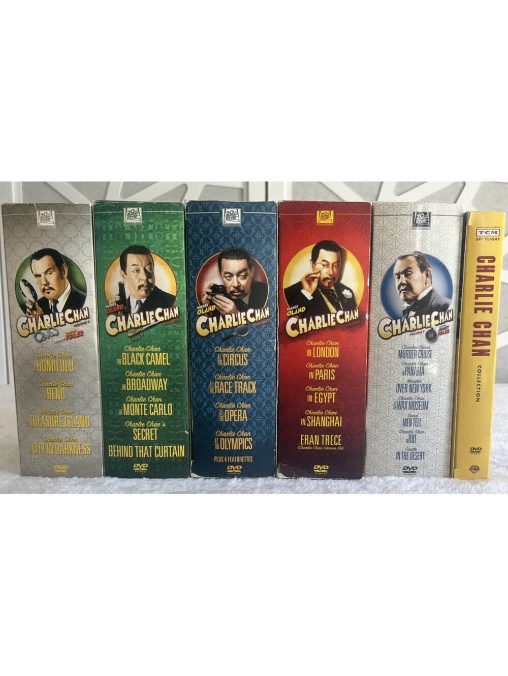 RARE 6 BOX SET! Charlie Chan Collection Vol 1 2 3 4 5 & Spotlight DVD